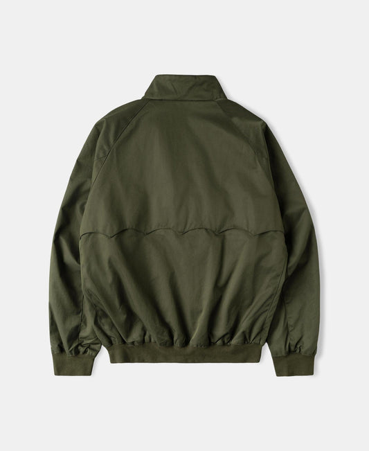Stand Collar Jacket Olive – Side View | Ghosts Vintage