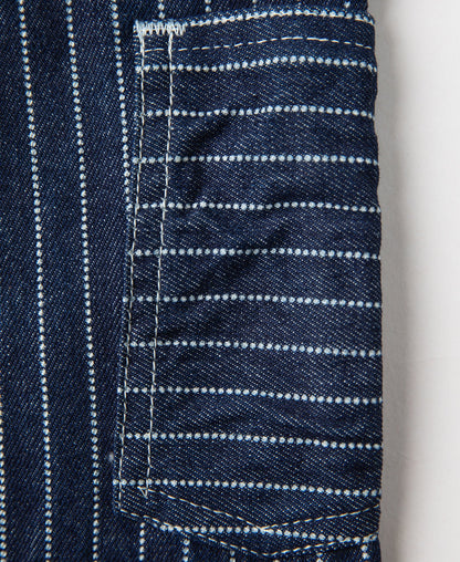 Indigo Wabash Work Pants – Inseam Detail | Ghosts Vintage