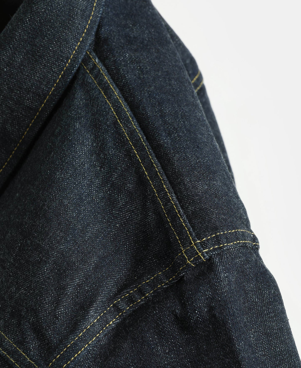 Indigo Selvedge Jacket – Chest Pocket Detail | Ghosts Vintage