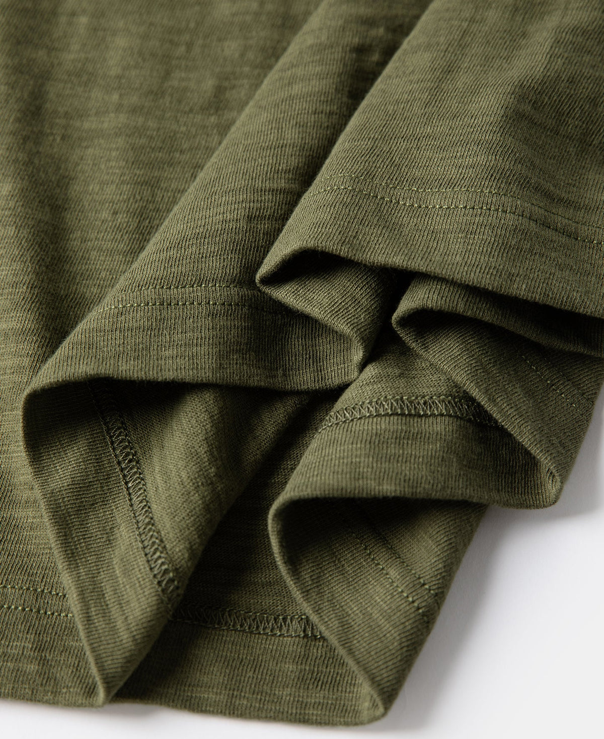 Green Tube T-Shirt – Hem Detail | Ghosts Vintage