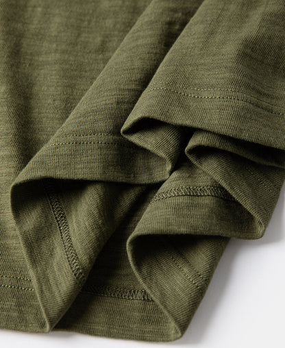 Green Tube T-Shirt – Hem Detail | Ghosts Vintage