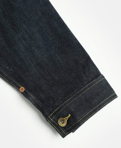 Indigo Selvedge Jacket – Fading Pattern Detail | Ghosts Vintage