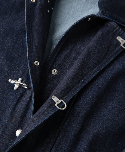Indigo Chore Jacket – Hem Detail | Ghosts Vintage