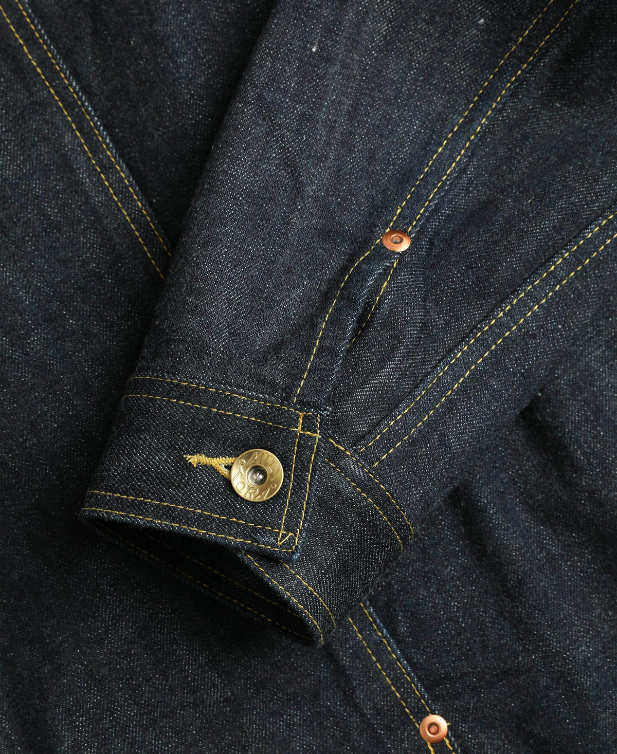 Indigo Selvedge Jacket – Interior Seam Detail | Ghosts Vintage