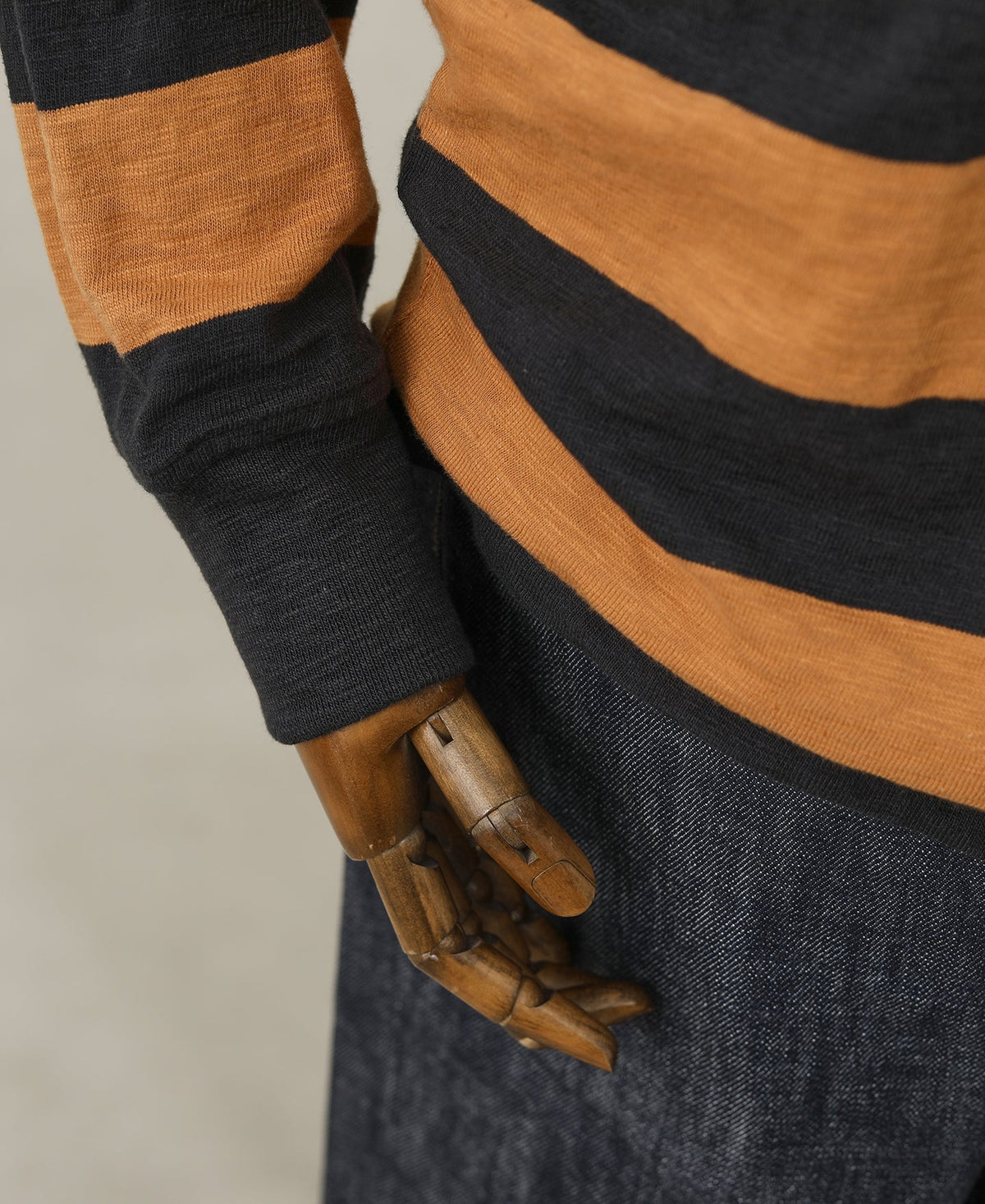 Black Orange Stripe T-Shirt – Flat Lay | Ghosts Vintage