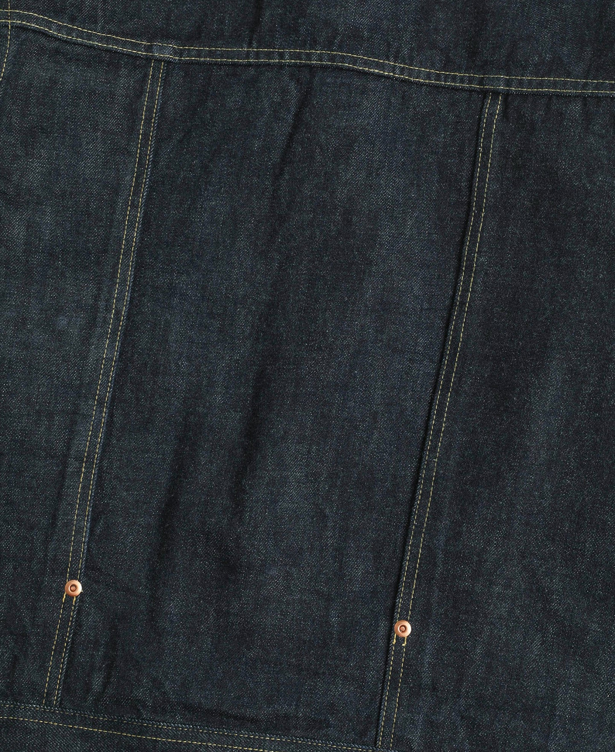 Indigo Selvedge Jacket – Flat Lay Front | Ghosts Vintage