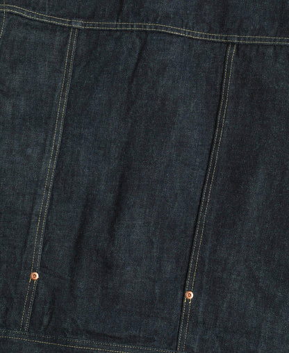 Indigo Selvedge Jacket – Flat Lay Front | Ghosts Vintage