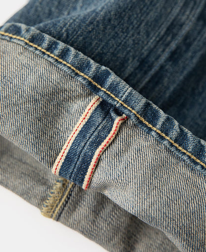 Selvedge Denim Jeans – Flat Lay Front | Ghosts Vintage
