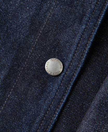 Indigo Chore Jacket – Elbow Fading Detail | Ghosts Vintage