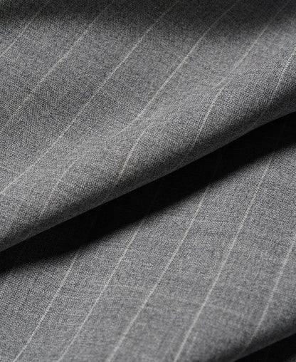 Gray Stripe Suit Jacket – Size Label | Ghosts Vintage