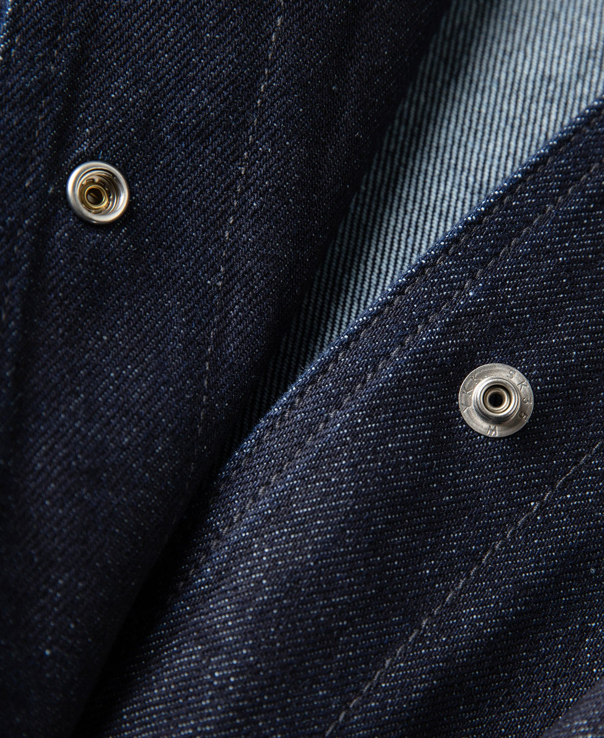 Indigo Chore Jacket – Flat Lay Front | Ghosts Vintage