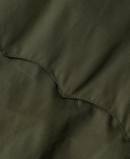 Olive Stand Collar Jacket – Sleeve Detail | Ghosts Vintage