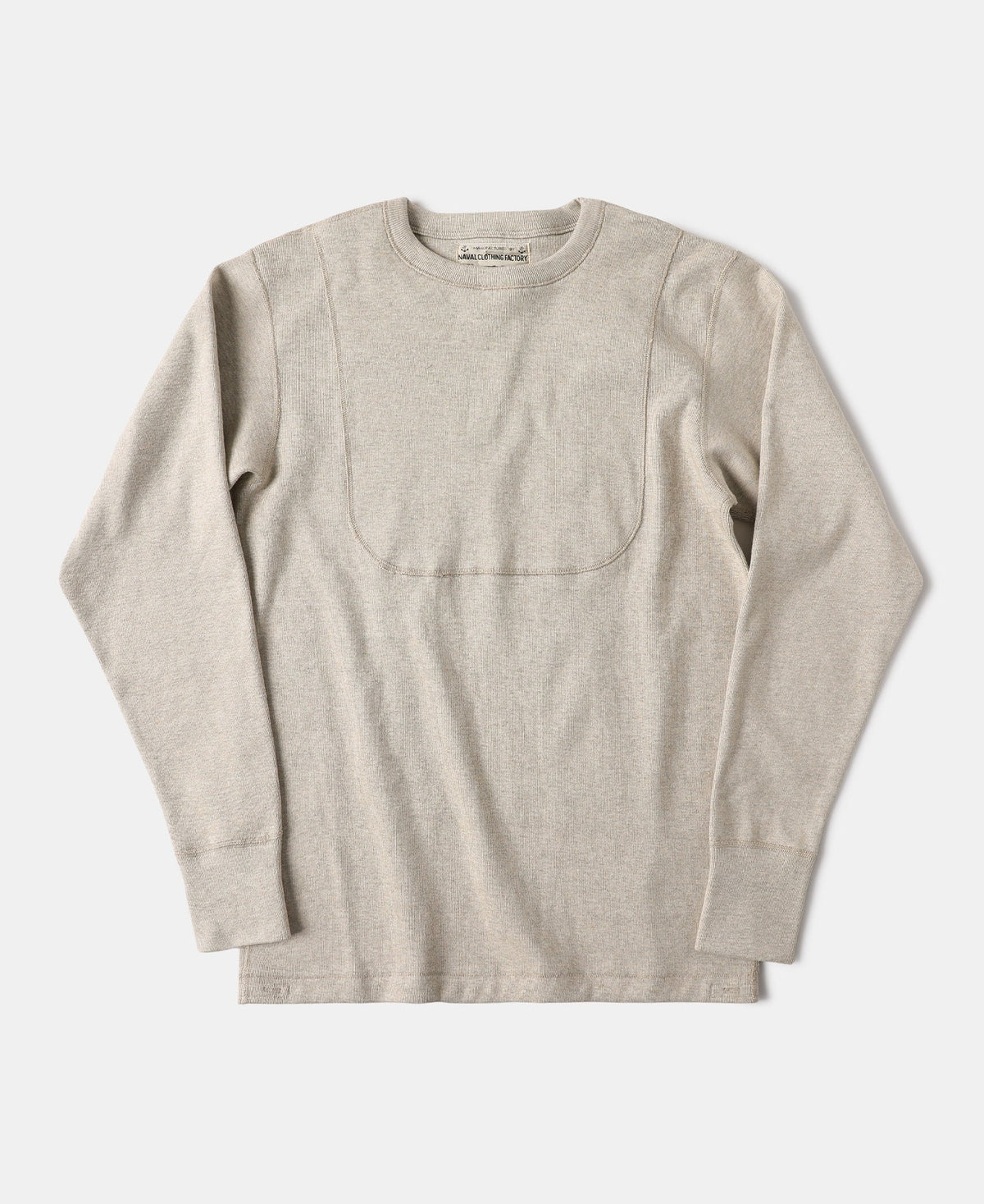 Workwear Crew Neck Undershirt Apricot – Front View | Ghosts Vintage