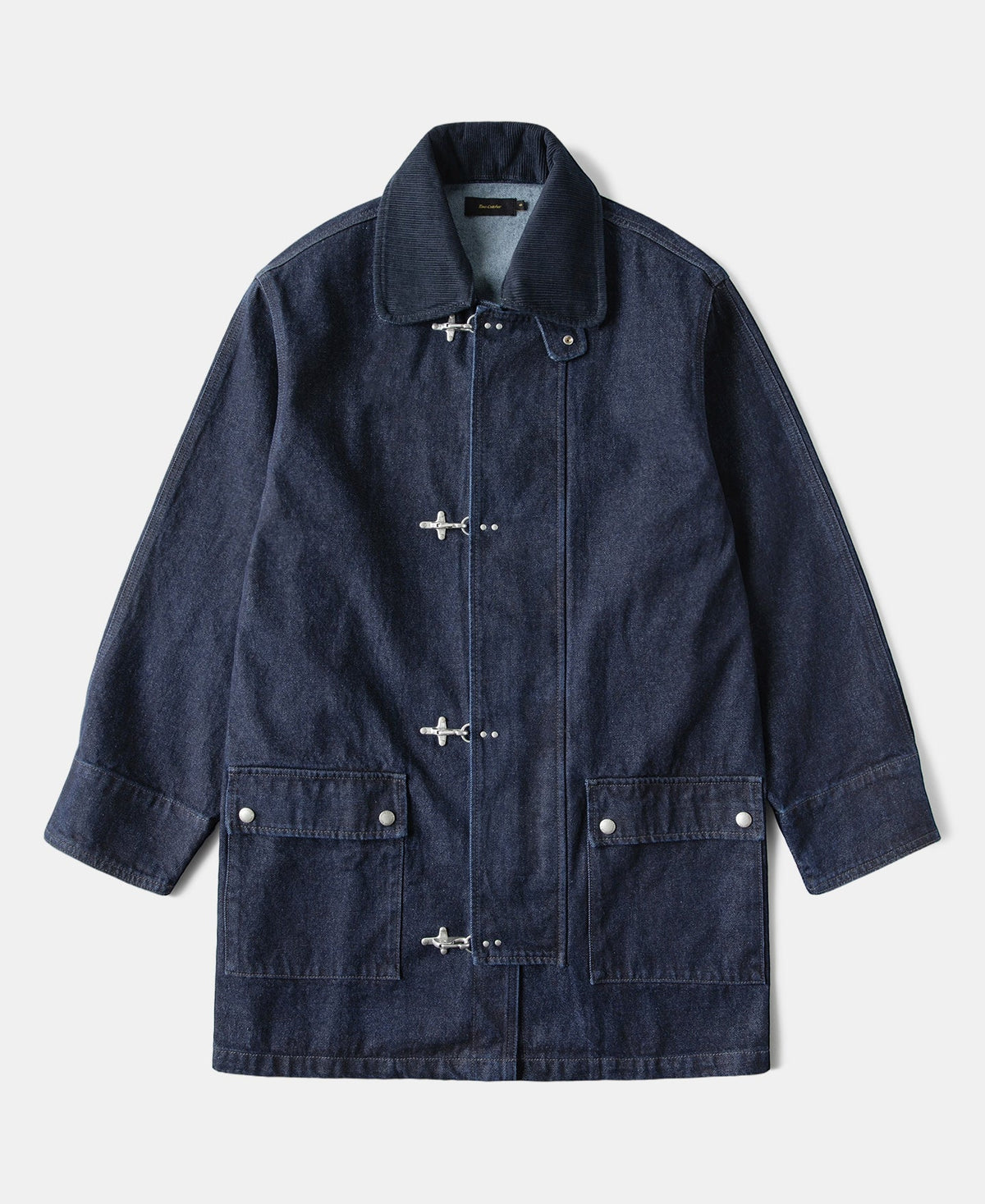 Denim Chore Jacket Indigo – Front View | Ghosts Vintage