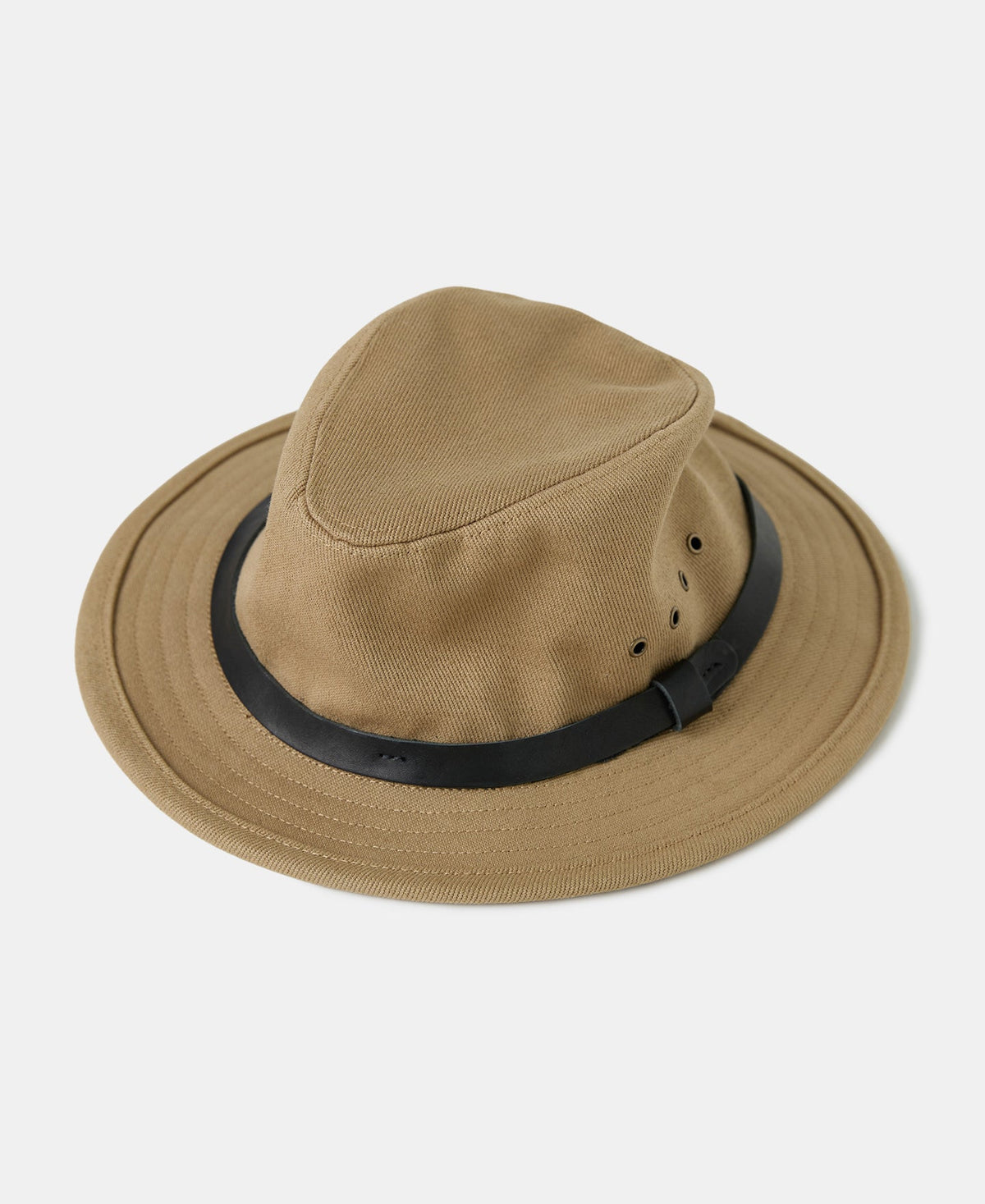 Canvas Casual Packer Hat Khaki – Front View | Ghosts Vintage