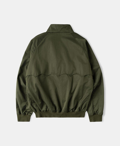 Stand Collar Jacket Olive – Side View | Ghosts Vintage