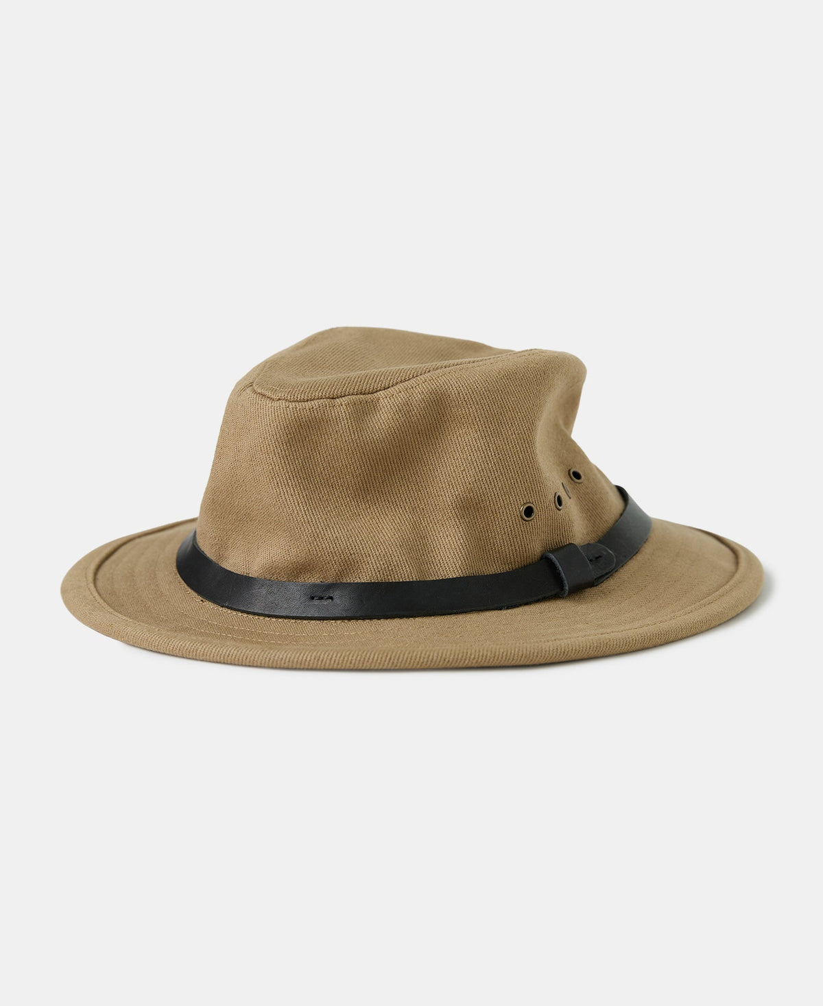Canvas Casual Packer Hat Khaki – Side View | Ghosts Vintage