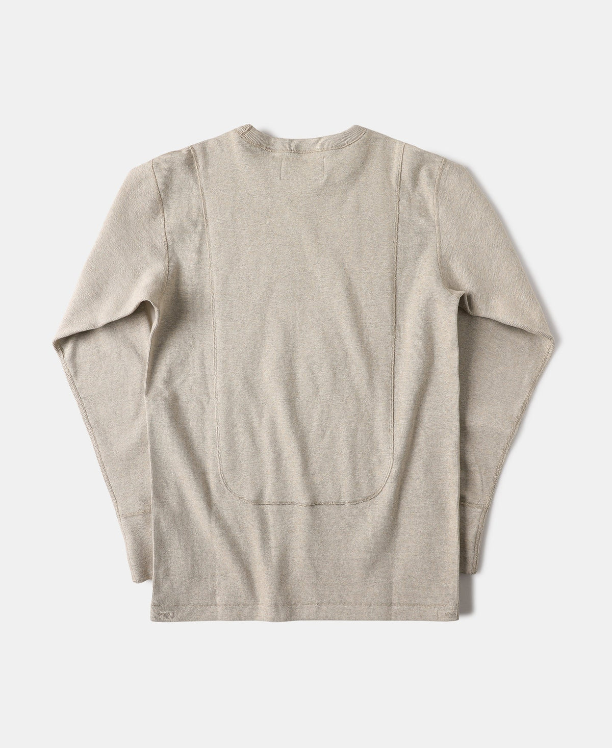 Workwear Crew Neck Undershirt Apricot – Side View | Ghosts Vintage