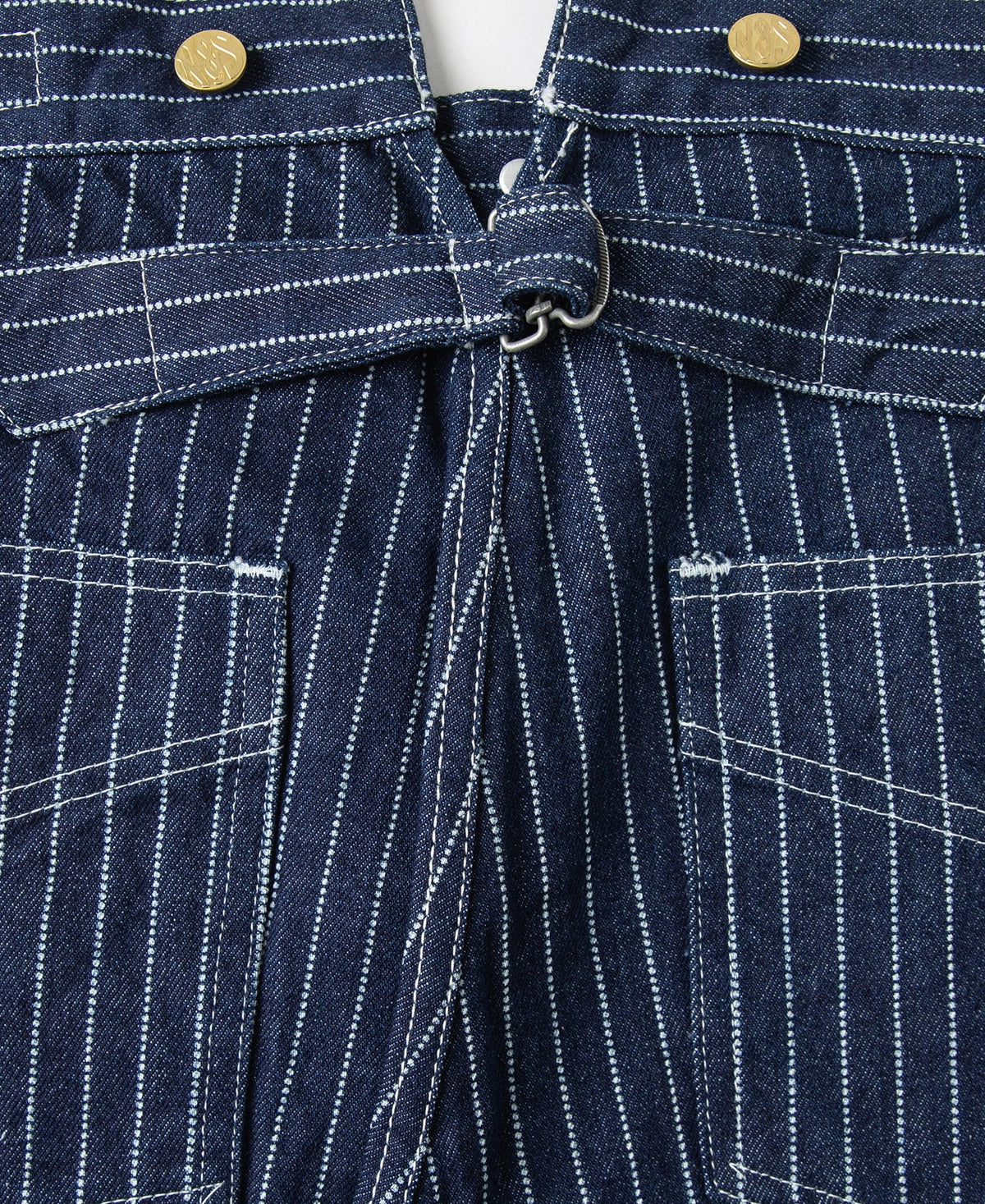 Indigo Wabash Work Pants – Hem Detail | Ghosts Vintage