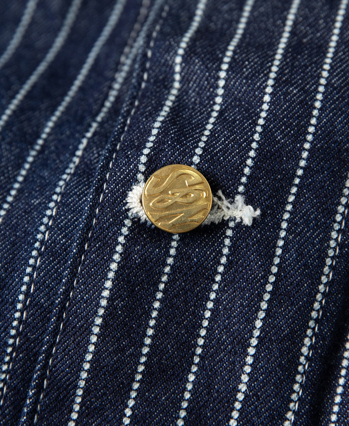 Indigo Wabash Work Vest – Copper Rivet Detail | Ghosts Vintage