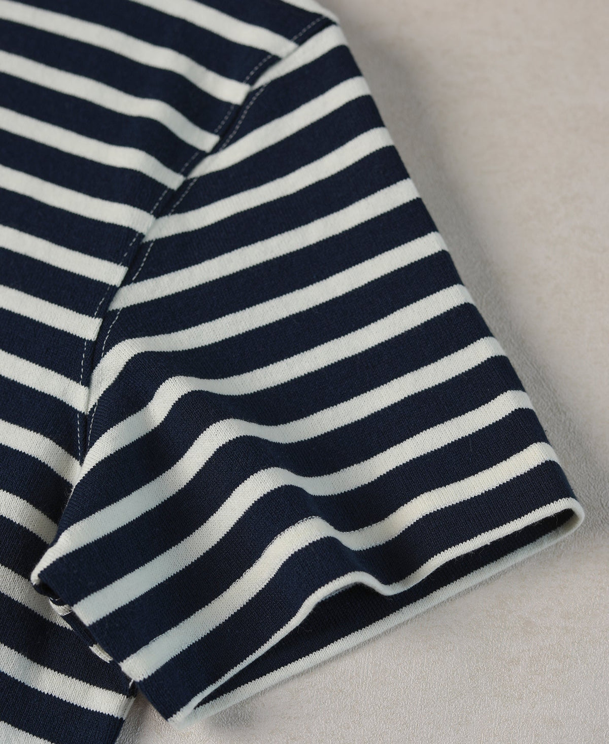 Navy Ivory Breton T-Shirt – Brand Label | Ghosts Vintage