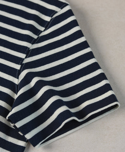 Navy Ivory Breton T-Shirt – Brand Label | Ghosts Vintage