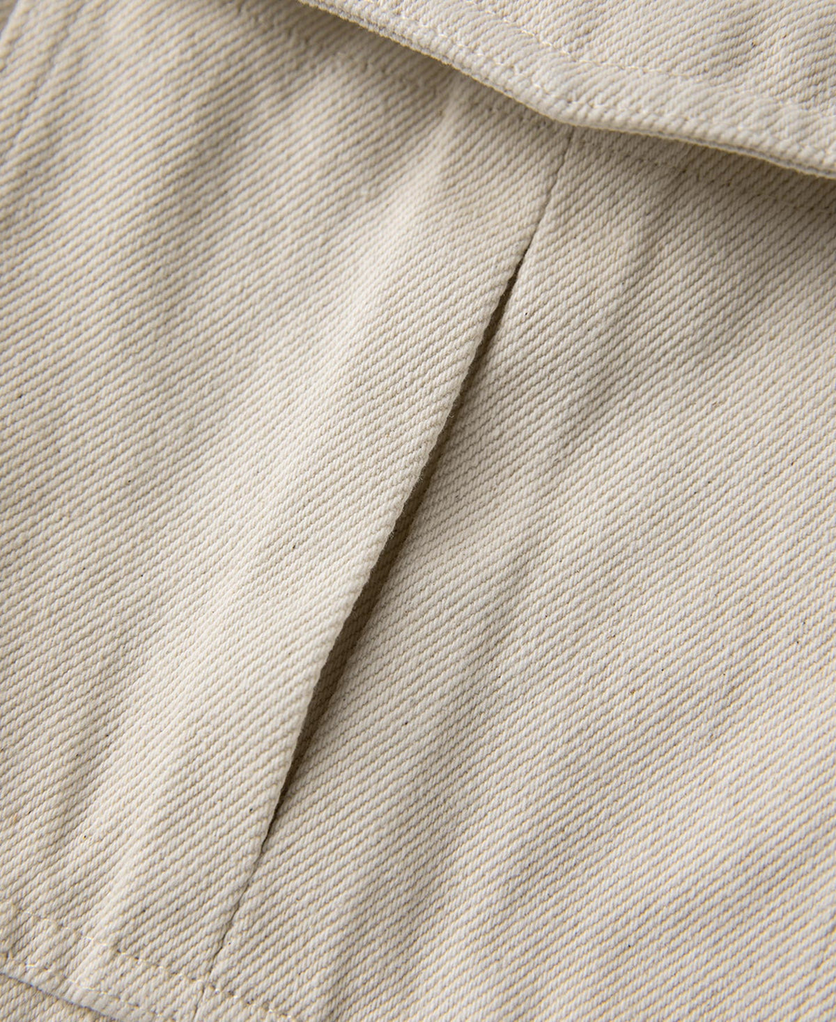 Natural Cotton Work Jacket – Metal Button Closure Detail | Ghosts Vintage
