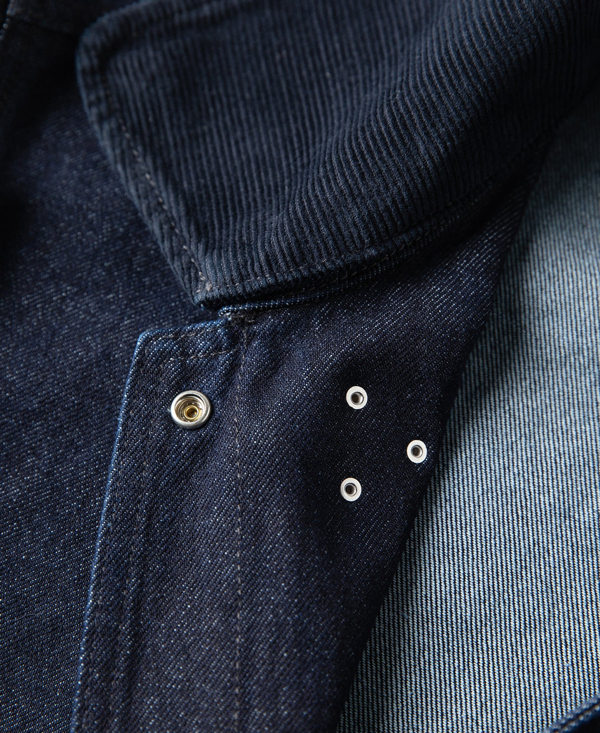 Indigo Chore Jacket – Metal Shank Button Detail | Ghosts Vintage