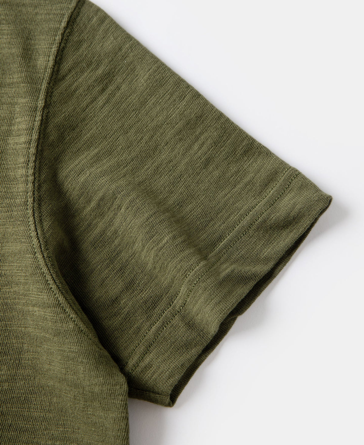 Green Tube T-Shirt – Neckline Ribbing Detail | Ghosts Vintage