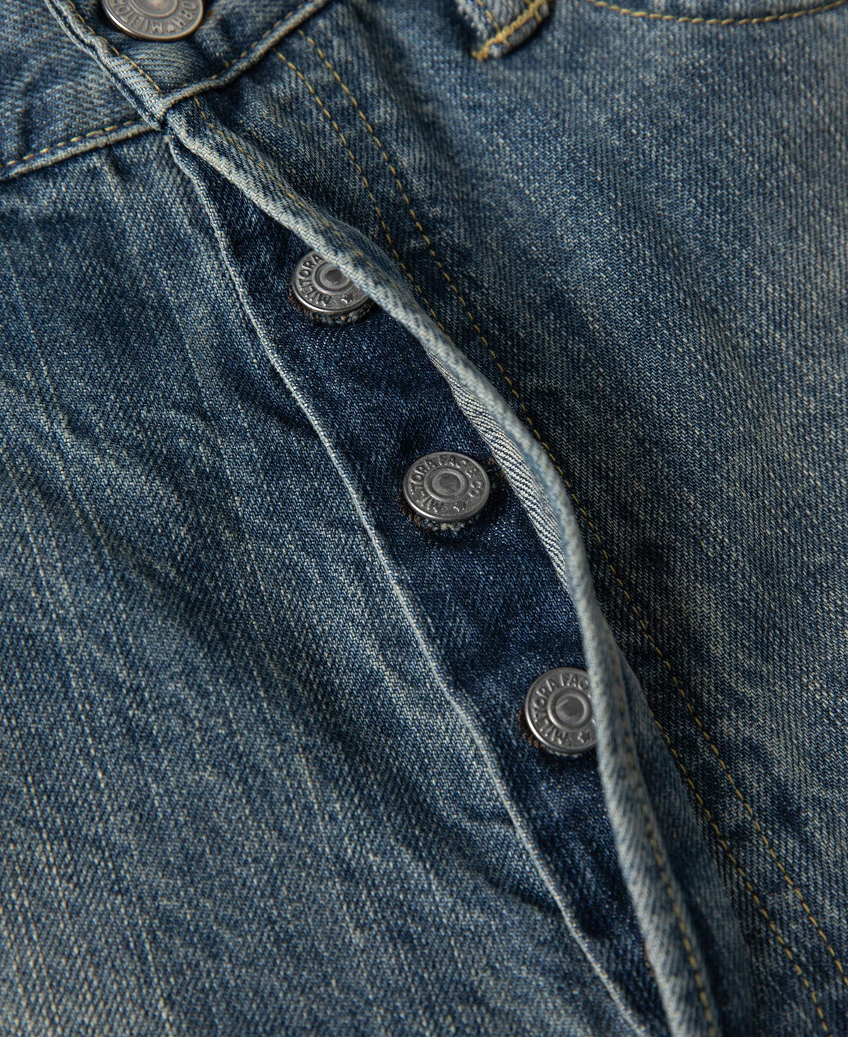 Selvedge Denim Jeans – Button Fly Detail | Ghosts Vintage