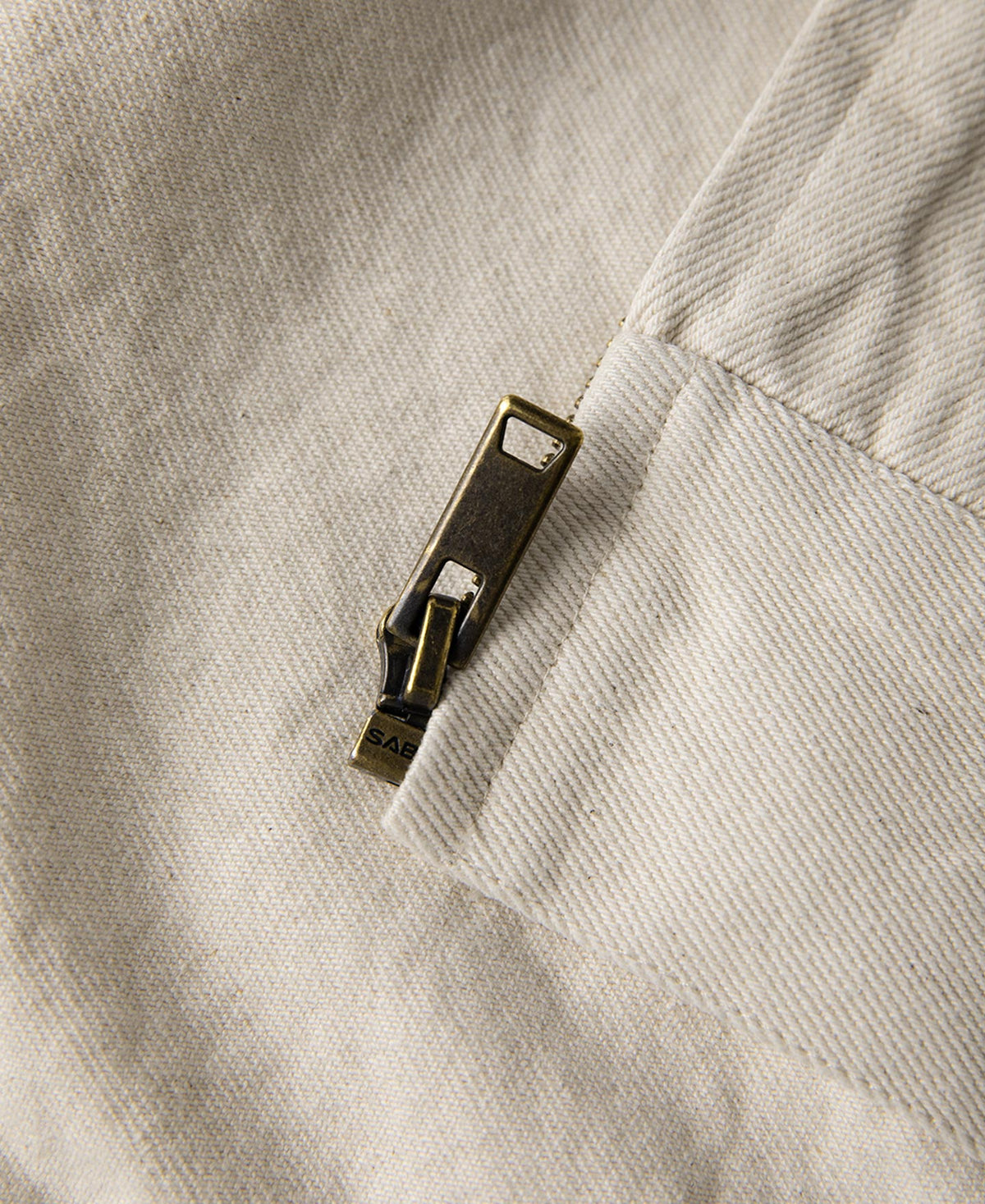 Natural Cotton Work Jacket – Flat Lay Front | Ghosts Vintage